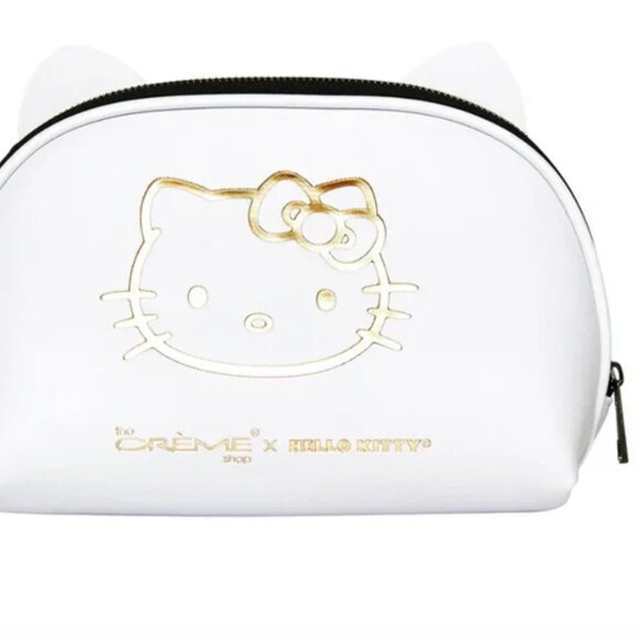 NWT Creme Shop x Hello Kitty Dome Makeup Bag Travel Pouch - Picture 2 of 4